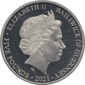 2021 5 POUND COIN BAILIWICK OF GUERNSEY - WORLD COINS - Cambridgeshire Coins