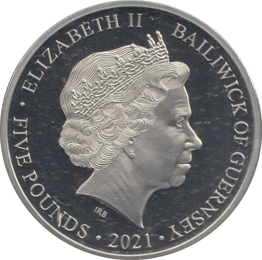 2021 5 POUND COIN BAILIWICK OF GUERNSEY - WORLD COINS - Cambridgeshire Coins
