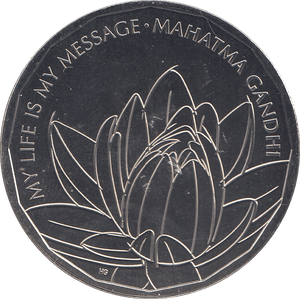 2021 5 POUNDS MAHATMA GANDHI - WORLD COINS - Cambridgeshire Coins