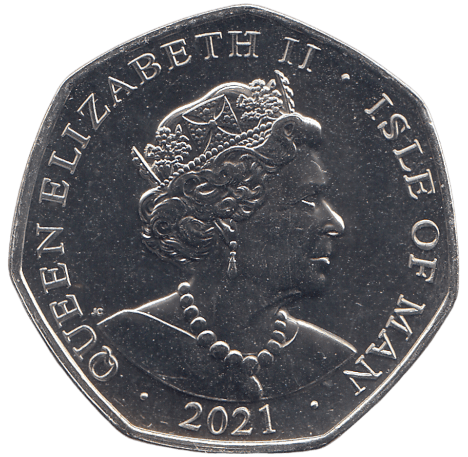 2021 50 P ALICE THROUGH THE LOOKING GLASS WHITE QUEEN ( BU ) - 50P CIRCULATED - Cambridgeshire Coins