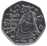 2021 50 P ALICE THROUGH THE LOOKING GLASS WHITE QUEEN ( BU ) - 50P CIRCULATED - Cambridgeshire Coins