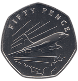 2021 50 PENCE 50TH ANNIVERSARY OF CONCORDE ( BU ) - WORLD COINS - Cambridgeshire Coins
