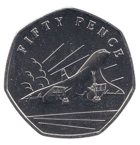 2021 50 PENCE 50TH ANNIVERSARY OF CONCORDE ( BU ) - WORLD COINS - Cambridgeshire Coins