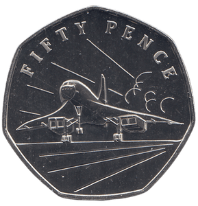 2021 50 PENCE 50TH ANNIVERSARY OF CONCORDE ( BU ) - WORLD COINS - Cambridgeshire Coins