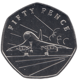 2021 50 PENCE 50TH ANNIVERSARY OF CONCORDE ( BU ) - WORLD COINS - Cambridgeshire Coins