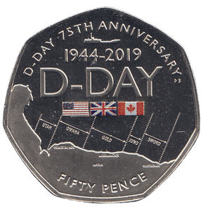 2021 50 PENCE D DAY 75TH ANNIVERSARY ( BU ) - WORLD COINS - Cambridgeshire Coins