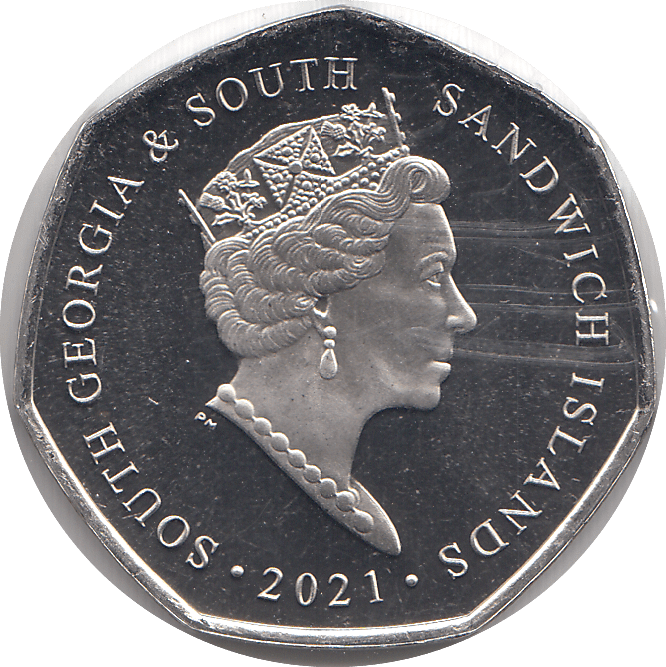 2021 50 PENCE HMS TERROR ( BU ) - WORLD COINS - Cambridgeshire Coins