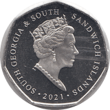2021 50 PENCE HMS TERROR ( BU ) - WORLD COINS - Cambridgeshire Coins