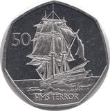2021 50 PENCE HMS TERROR ( BU ) - WORLD COINS - Cambridgeshire Coins