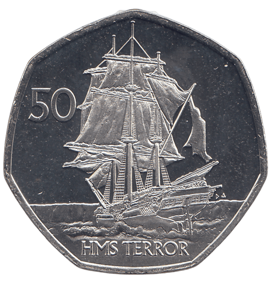 2021 50 PENCE HMS TERROR ( BU ) - WORLD COINS - Cambridgeshire Coins