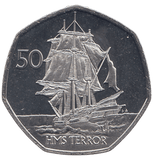 2021 50 PENCE HMS TERROR ( BU ) - WORLD COINS - Cambridgeshire Coins