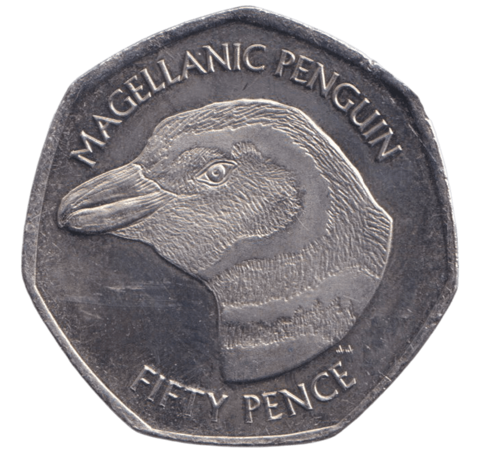2021 50 PENCE MAGELLANIC PENGUIN - WORLD COINS - Cambridgeshire Coins