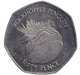 2021 50 PENCE ROCKHOPPER PENGUIN - WORLD COINS - Cambridgeshire Coins