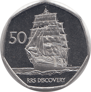 2021 50 PENCE RRS DISCOVERY ( BU ) - WORLD COINS - Cambridgeshire Coins