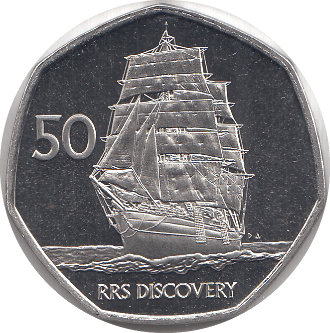 2021 50 PENCE RRS DISCOVERY ( BU ) - WORLD COINS - Cambridgeshire Coins