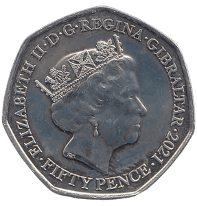 2021 50 PENCE THE DUKE AND DUCHESS OF CAMBRIDGE 10TH ANNIVERSARY - WORLD COINS - Cambridgeshire Coins