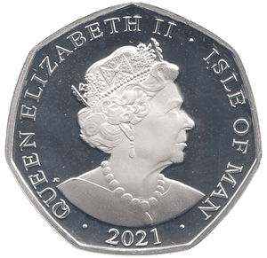 2021 50P ALICE THROUGH THE LOOKING-GLASS ISLE OF MAN SILVER ( PROOF ) - 50P REGIONAL ISSUES - Cambridgeshire Coins