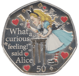 2021 50P ALICE THROUGH THE LOOKING-GLASS ISLE OF MAN SILVER ( PROOF ) - 50P REGIONAL ISSUES - Cambridgeshire Coins