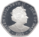 2021 50P ALICE THROUGH THE LOOKING-GLASS ISLE OF MAN SILVER ( PROOF ) - 50P REGIONAL ISSUES - Cambridgeshire Coins