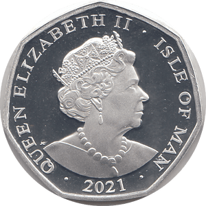 2021 50P ALICE TWEEDLE DEE AND TWEEDLE DUM ISLE OF MAN SILVER ( PROOF ) - 50P REGIONAL ISSUES - Cambridgeshire Coins