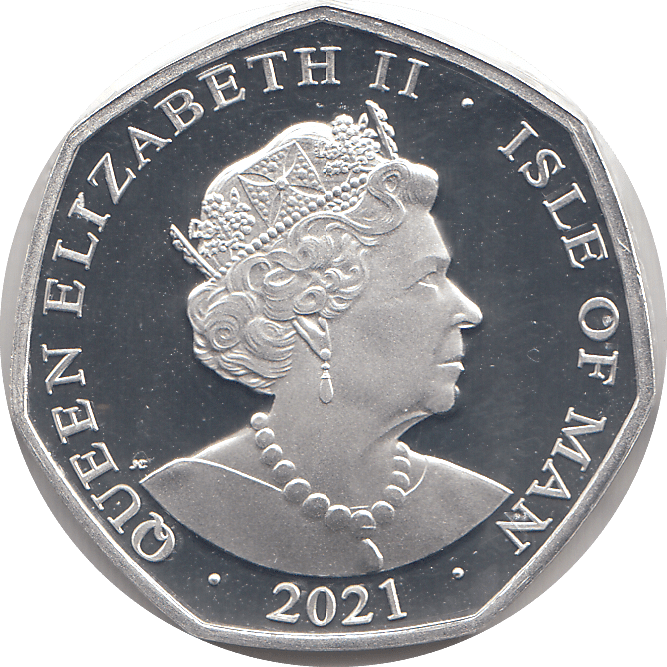 2021 50P ALICE TWEEDLE DEE AND TWEEDLE DUM ISLE OF MAN SILVER ( PROOF ) - 50P REGIONAL ISSUES - Cambridgeshire Coins