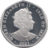 2021 50P ALICE TWEEDLE DEE AND TWEEDLE DUM ISLE OF MAN SILVER ( PROOF ) - 50P REGIONAL ISSUES - Cambridgeshire Coins