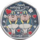 2021 50P ALICE TWEEDLE DEE AND TWEEDLE DUM ISLE OF MAN SILVER ( PROOF ) - 50P REGIONAL ISSUES - Cambridgeshire Coins