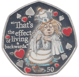 2021 50P ALICE WHITE QUEEN ISLE OF MAN SILVER ( PROOF ) - 50P REGIONAL ISSUES - Cambridgeshire Coins