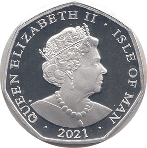 2021 50P ALICE WHITE QUEEN ISLE OF MAN SILVER ( PROOF ) - 50P REGIONAL ISSUES - Cambridgeshire Coins