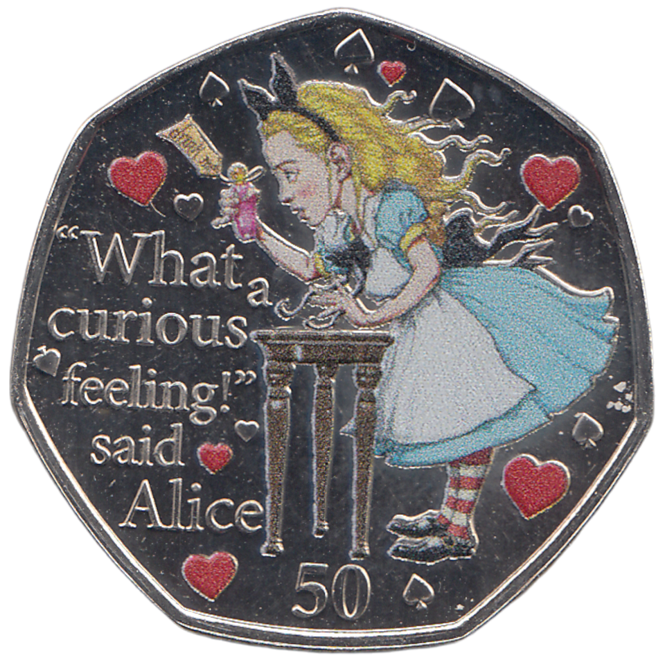 2021 50P ALICE'S ADVENTURES IN WONDERLAND ( BU ) - WORLD COINS - Cambridgeshire Coins