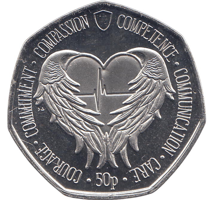2021 50P ANGEL WINGS ( BU ) - WORLD COINS - Cambridgeshire Coins