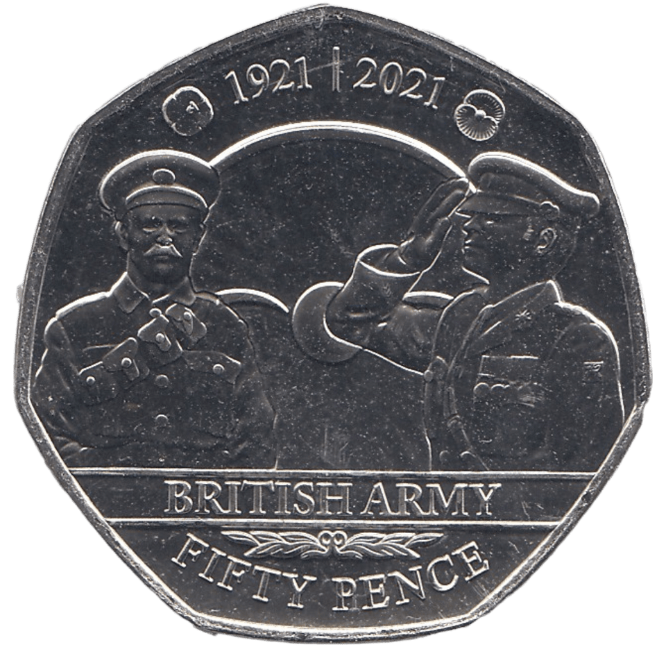 2021 50P BRITISH ARMY BAILIWICK OF JERSEY ( BU ) - 50p BU - Cambridgeshire Coins