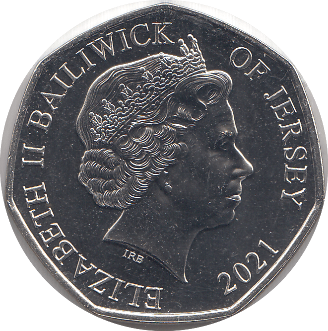 2021 50P BRITISH ARMY BAILIWICK OF JERSEY ( BU ) - 50P REGIONAL ISSUES - Cambridgeshire Coins