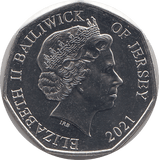 2021 50P BRITISH ARMY BAILIWICK OF JERSEY ( BU ) - 50P REGIONAL ISSUES - Cambridgeshire Coins