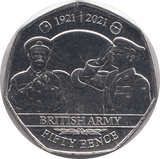 2021 50P BRITISH ARMY BAILIWICK OF JERSEY ( BU ) - 50P REGIONAL ISSUES - Cambridgeshire Coins