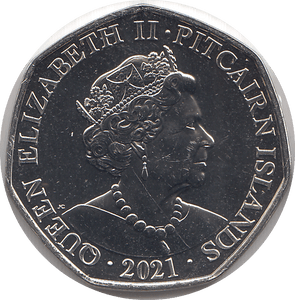 2021 50P DENNIS PITCAIRN ISLANDS ( BU ) - 50P REGIONAL ISSUES - Cambridgeshire Coins