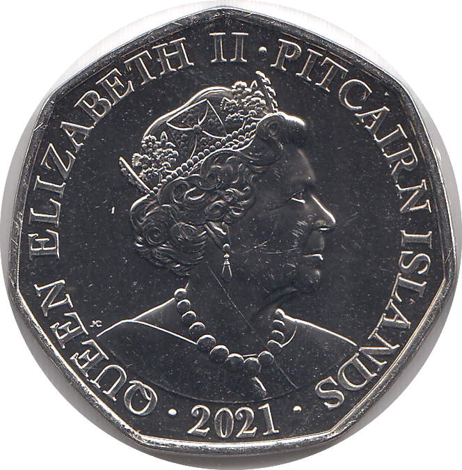 2021 50P DENNIS PITCAIRN ISLANDS ( BU ) - 50P REGIONAL ISSUES - Cambridgeshire Coins