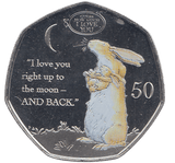 2021 50P GUESS HOW MUCH I LOVE YOU ( BU ) COLOURISED - SILVER WORLD COINS - Cambridgeshire Coins