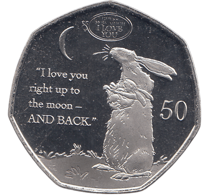 2021 50P GUESS HOW MUCH I LOVE YOU ( BU ) - SILVER WORLD COINS - Cambridgeshire Coins