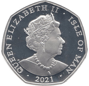 2021 50P MAD HATTER ISLE OF MAN SILVER ( PROOF ) - 50P REGIONAL ISSUES - Cambridgeshire Coins