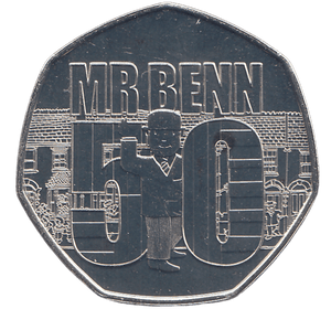 2021 50P MR BENN 50TH ANNIVERSARY ( BU ) - 50P Silver Proof - Cambridgeshire Coins