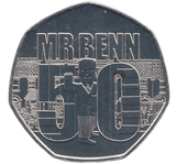2021 50P MR BENN 50TH ANNIVERSARY ( BU ) - 50P Silver Proof - Cambridgeshire Coins