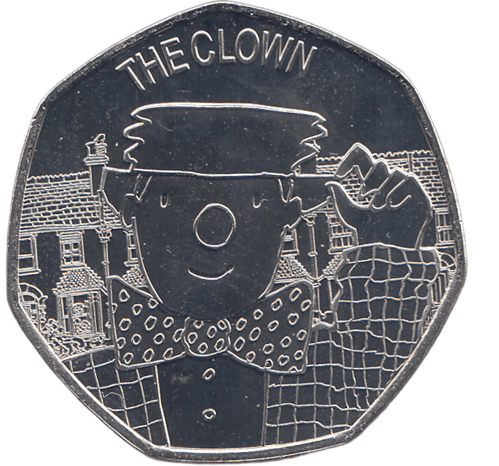 2021 50P MR BENN THE CLOWN ( BU ) - 50P Silver Proof - Cambridgeshire Coins
