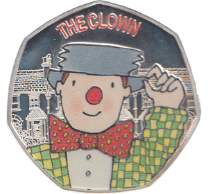 2021 50P MR BENN THE CLOWN SILVER 9 PROOF ) COLOURISED - 50P Silver Proof - Cambridgeshire Coins