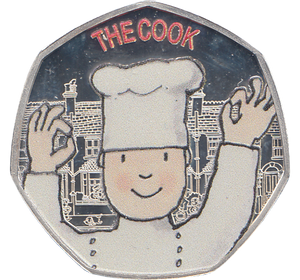 2021 50P MR BENN THE COOK SILVER ( PROOF ) COLOURISED - 50P Silver Proof - Cambridgeshire Coins