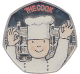 2021 50P MR BENN THE COOK SILVER ( PROOF ) COLOURISED - 50P Silver Proof - Cambridgeshire Coins