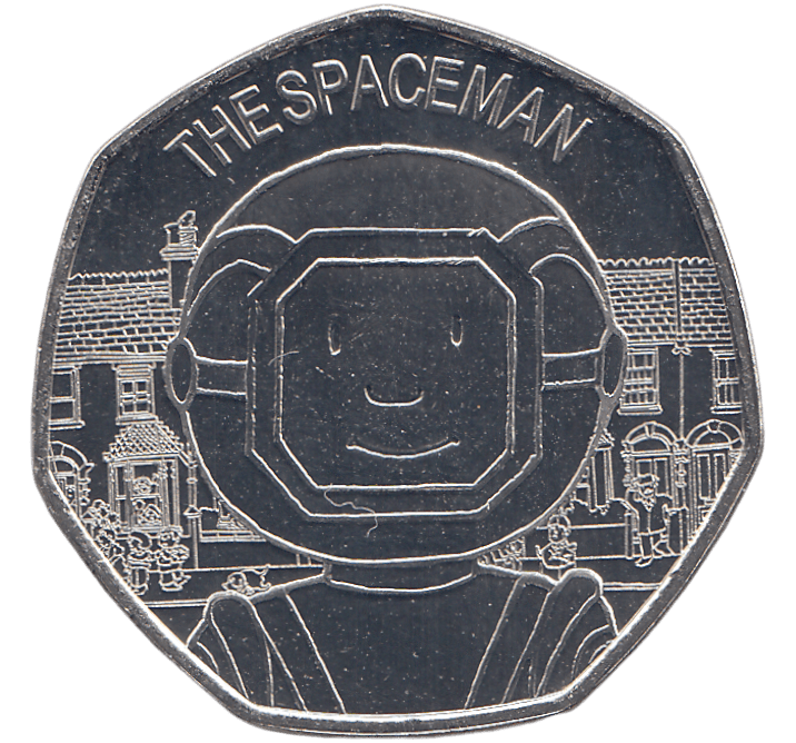 2021 50P MR BENN THE SPACEMAN ( BU ) - 50P Silver Proof - Cambridgeshire Coins