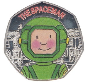 2021 50P MR BENN THE SPACEMAN SILVER ( PROOF ) COLOURISED - 50P Silver Proof - Cambridgeshire Coins