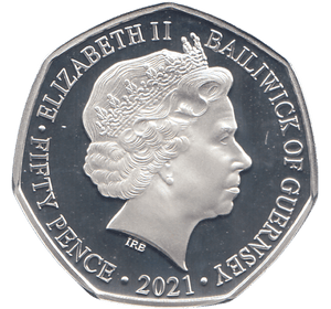 2021 50P MR BENN THE SPACEMAN SILVER ( PROOF ) COLOURISED - 50P Silver Proof - Cambridgeshire Coins