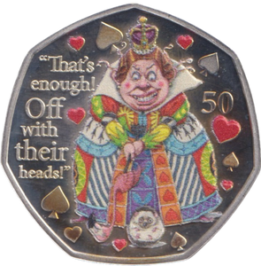 2021 50P QUEEN OF HEARTS ISLE OF MAN SILVER ( PROOF ) - 50P REGIONAL ISSUES - Cambridgeshire Coins